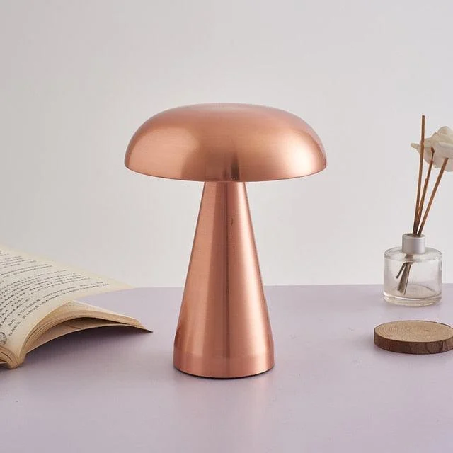 Metalic Mushroom Touch Lamp -