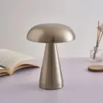 Metalic Mushroom Touch Lamp