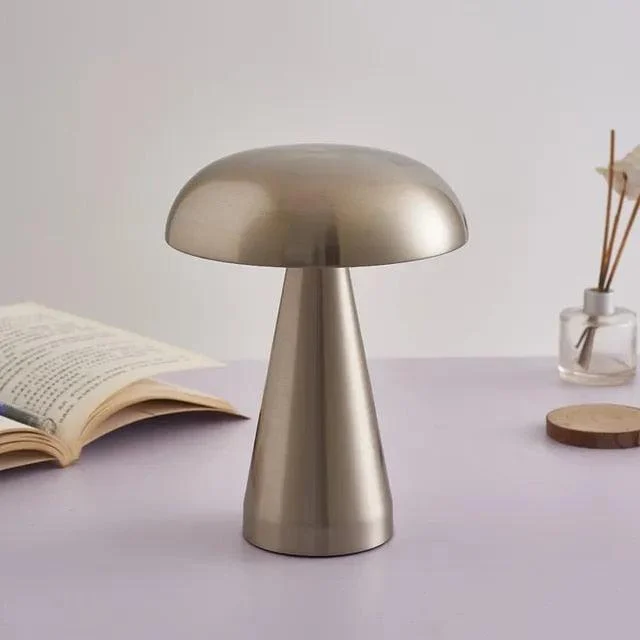 Metalic Mushroom Touch Lamp -