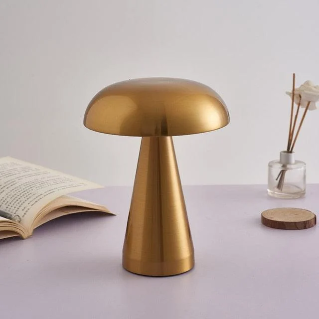 Metalic Mushroom Touch Lamp -