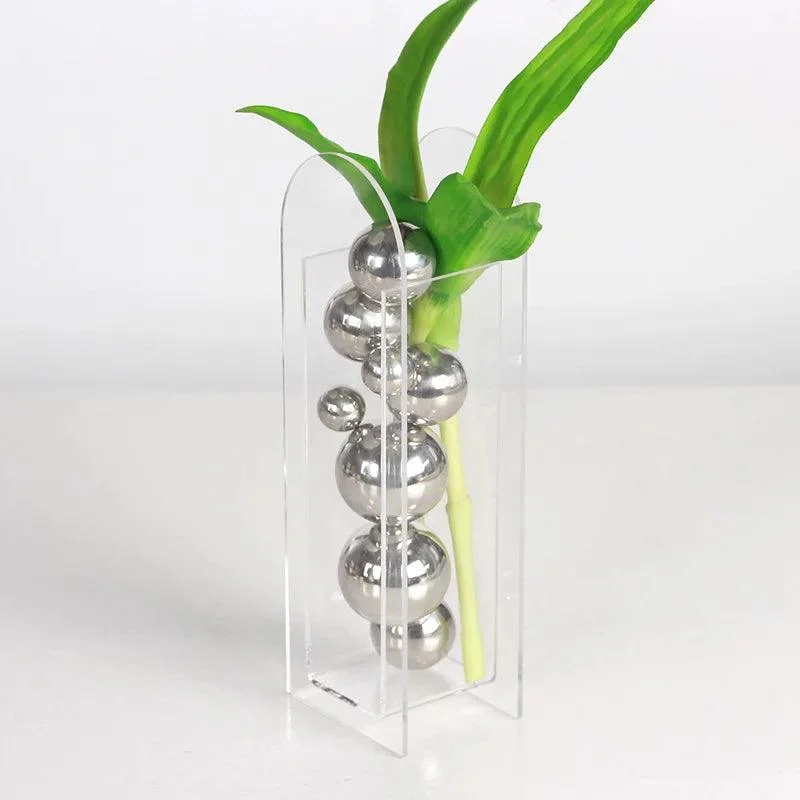 Metallic Ball Abstract Vase - Homeko