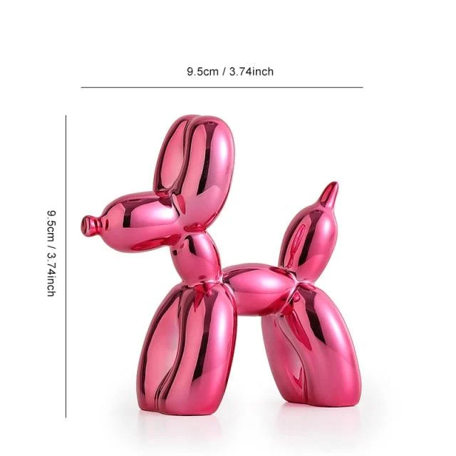 Metallic Balloon Dog Figurine - Homeko