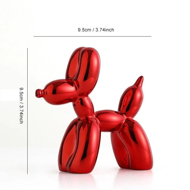 Metallic Balloon Dog Figurine - Homeko