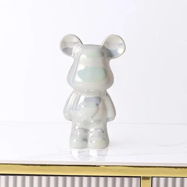 Metallic Bear Penny Bank - Homeko