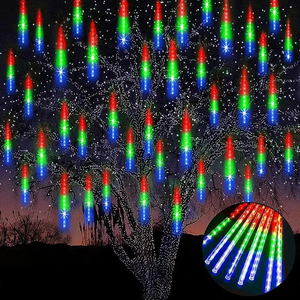 Meteoren Douchelampen Vallende Regenverlichting 8 Buizen Waterdichte Led Verlichting Buiten Voor Boomfeest Tuin Tuin Kerstdecoratie 063ce02f 55dd 4f59 B609 Bf19007a48d6