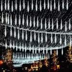 Meteoren Douchelampen Vallende Regenverlichting 8 Buizen Waterdichte Led Verlichting Buiten Voor Boomfeest Tuin Tuin Kerstdecoratie c41eccea b1ad 4fba 8d91 462bccbe6dab