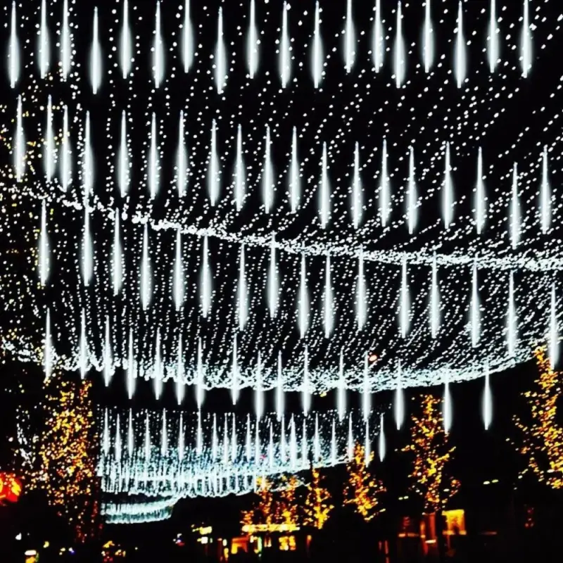 Meteoren Douchelampen Vallende Regenverlichting 8 Buizen Waterdichte Led Verlichting Buiten Voor Boomfeest Tuin Tuin Kerstdecoratie c41eccea b1ad 4fba 8d91 462bccbe6dab