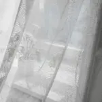 MiaLeafPatternTransparentCurtainsSoftRoof Homeko7