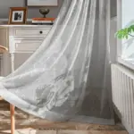 MiaLeafPatternTransparentCurtainsSoftRoof Homeko8