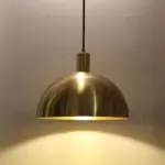 Mid CenturyModernBrassDomePendantLight Homeko10