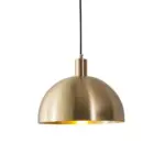 Mid CenturyModernBrassDomePendantLight Homeko14