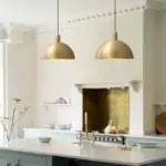 Mid CenturyModernBrassDomePendantLight Homeko5