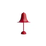 Mid CenturyModernVintageBellShapePortableTouchTableLampRed