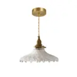 Mid CenturyVintageGlassDiscPendantLamp Homeko13