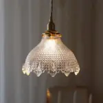 Mid CenturyVintageGlassDiscPendantLamp Homeko14