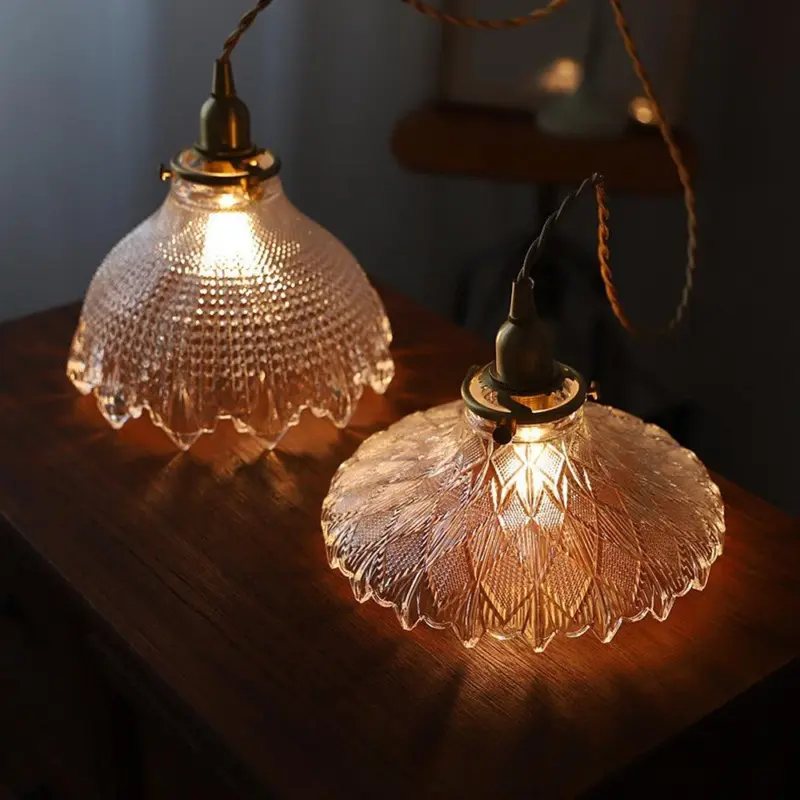 Mid CenturyVintageGlassDiscPendantLamp Homeko2