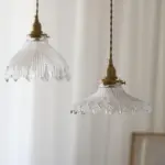 Mid CenturyVintageGlassDiscPendantLamp Homeko6