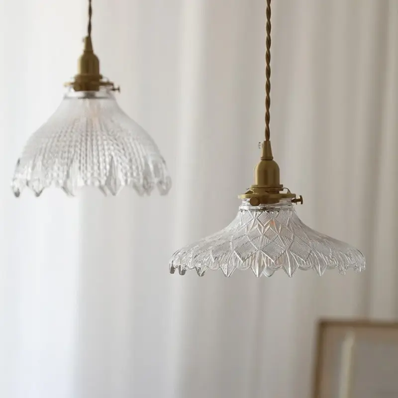 Mid CenturyVintageGlassDiscPendantLamp Homeko6