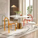 Mid Century Modern Color Acrylic Arch Chair
