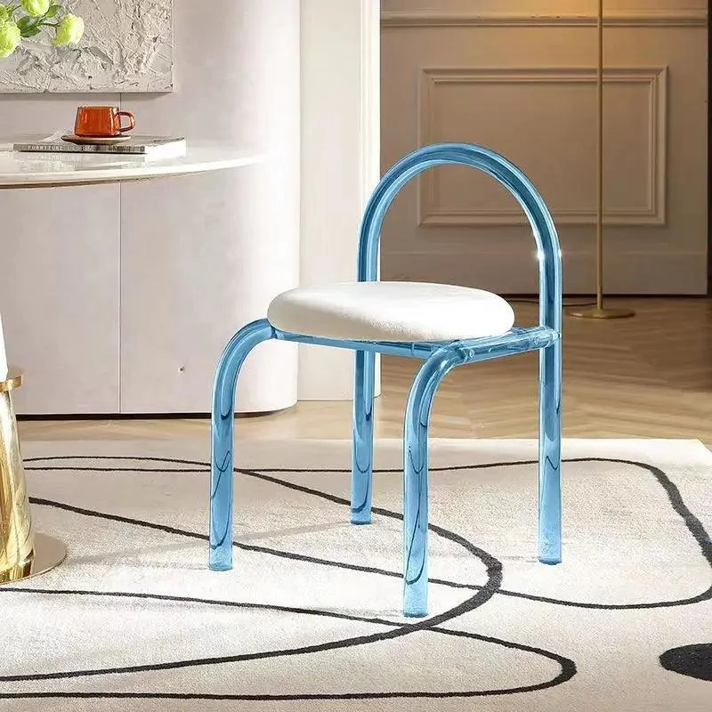Mid-Century Modern Color Acrylic Arch Chair -