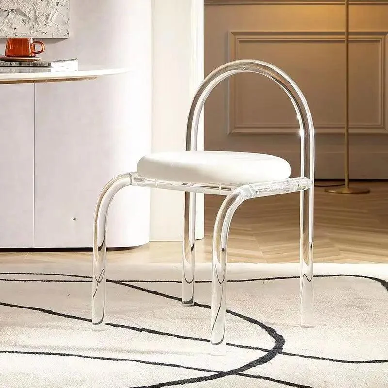 Mid-Century Modern Color Acrylic Arch Chair -