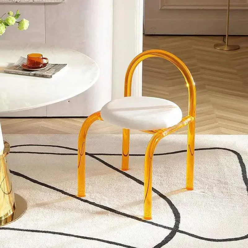 Mid-Century Modern Color Acrylic Arch Chair -