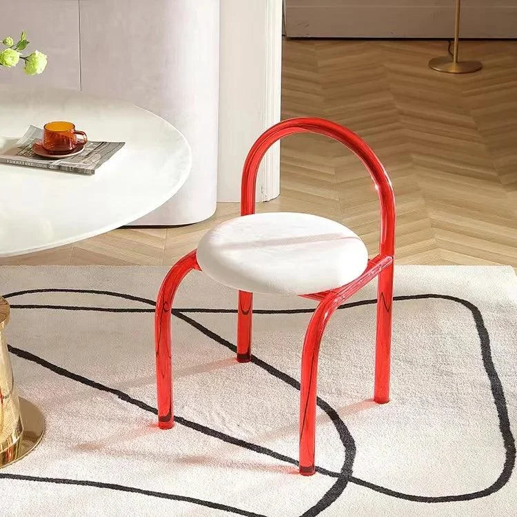 Mid-Century Modern Color Acrylic Arch Chair -