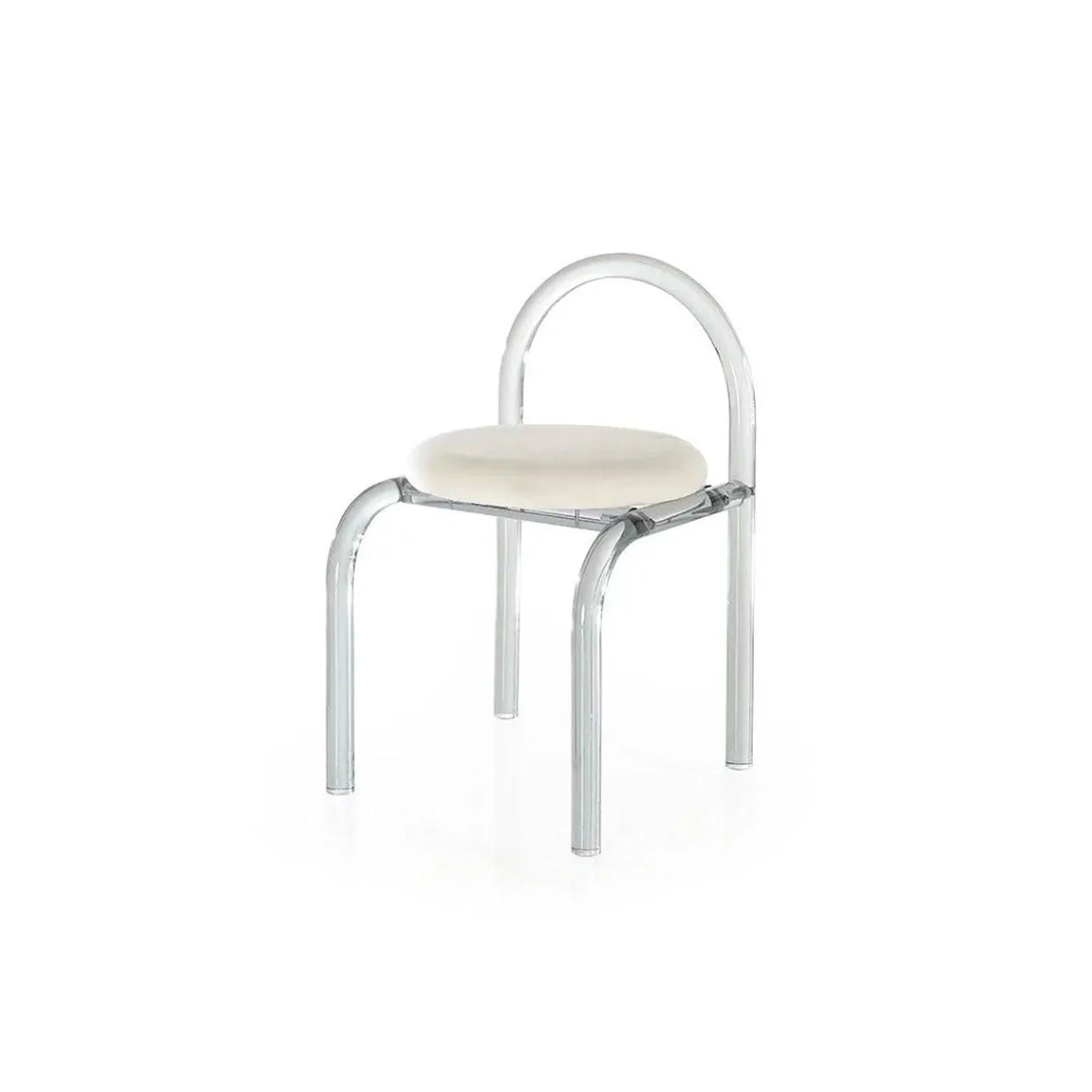 Mid-Century Modern Color Acrylic Arch Chair -