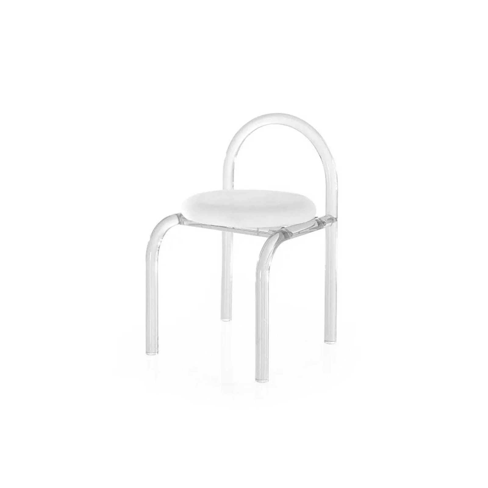 Mid-Century Modern Color Acrylic Arch Chair -