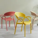 Mid Century Modern Desinged Hingeless Mesh Chair