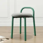 Mid Century Modern Green Minimalistic Metal Chair