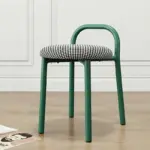 Mid Century Modern Green Minimalistic Metal Chair