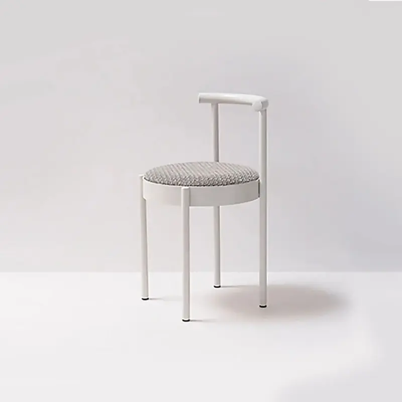 Mid Century Modern Metal Leg Color Round Chair