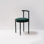 Mid Century Modern Metal Leg Color Round Chair