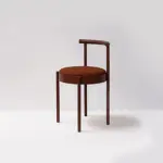 Mid Century Modern Metal Leg Color Round Chair