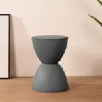 Mid Century Modern Prince Fitting Plastic Round Stool