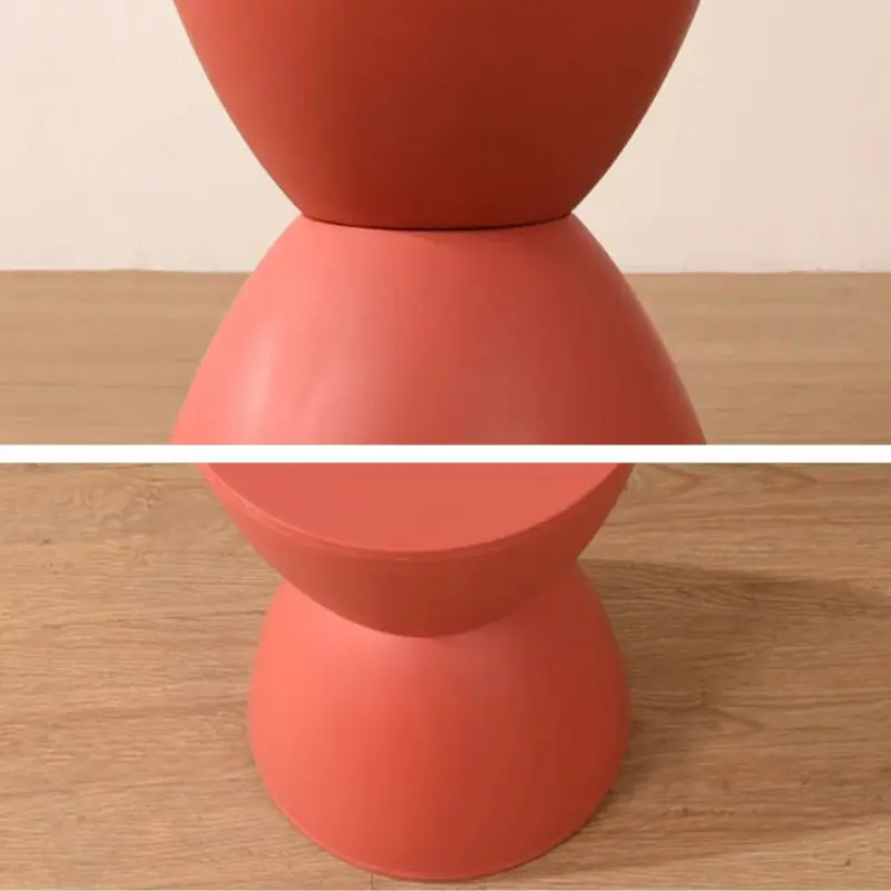 Mid Century Modern Prince Fitting Plastic Round Stool