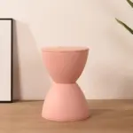 Mid Century Modern Prince Fitting Plastic Round Stool