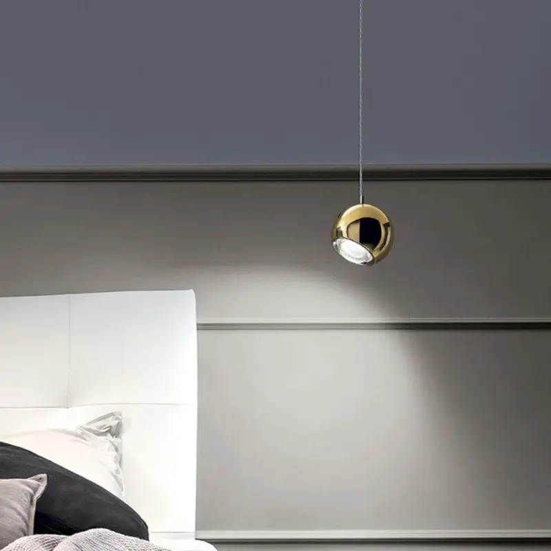 Mid centuryMirrorBallLEDPendantLight Homeko2