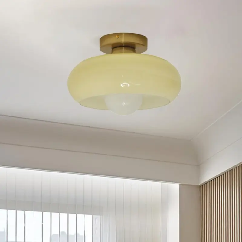 MidCenturyGlassCeilingLamp