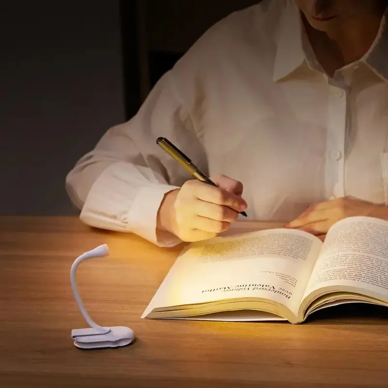 Mini Book Light Portable Clip Night Lights Usb Charging Led Dimmable Bedroom Eye Protect Camping Led c13aaddc 3665 4d6b a97f b976ccf4a7e2