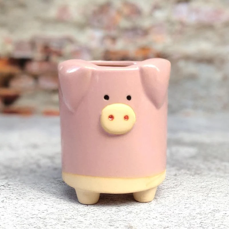 Mini Ceramic Cartoon Planter -