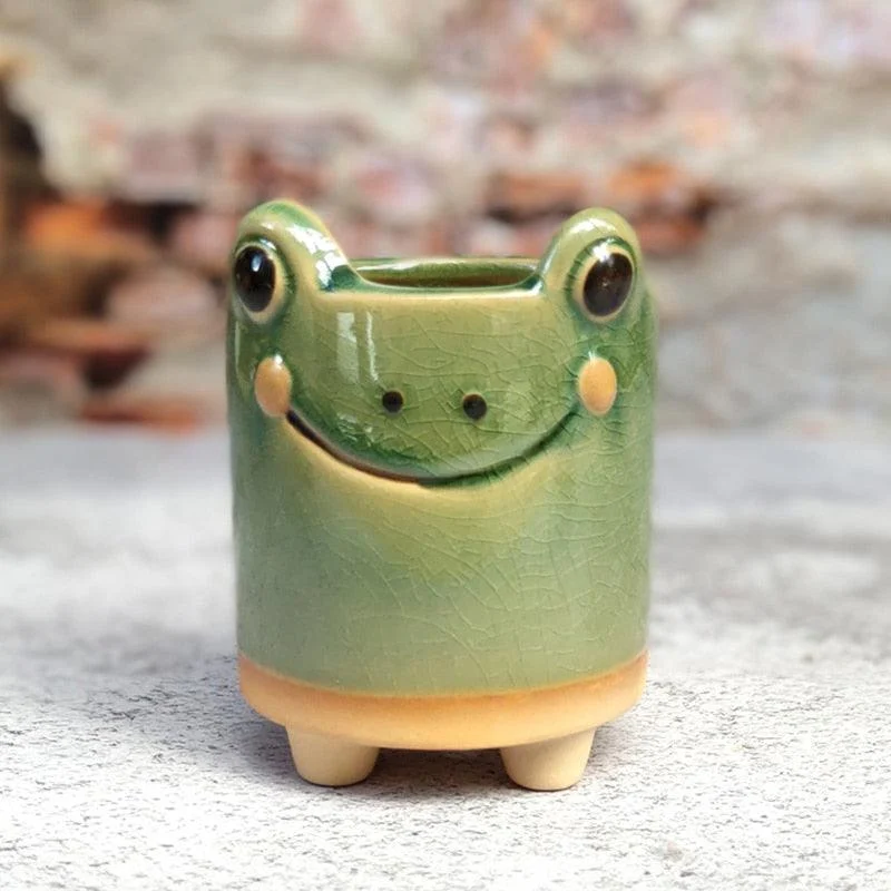 Mini Ceramic Cartoon Planter -