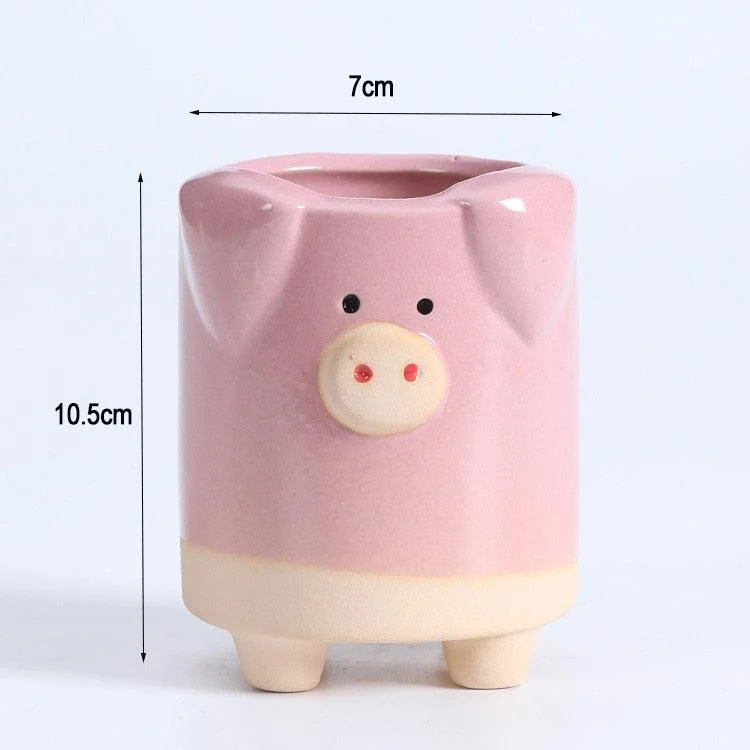 Mini Ceramic Cartoon Planter -