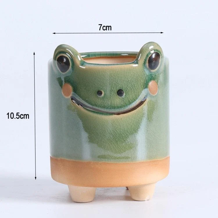 Mini Ceramic Cartoon Planter -