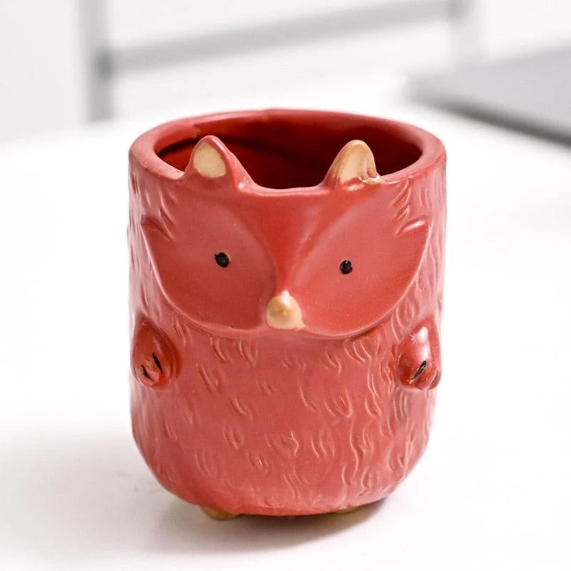 Mini Ceramic Cartoon Planter -