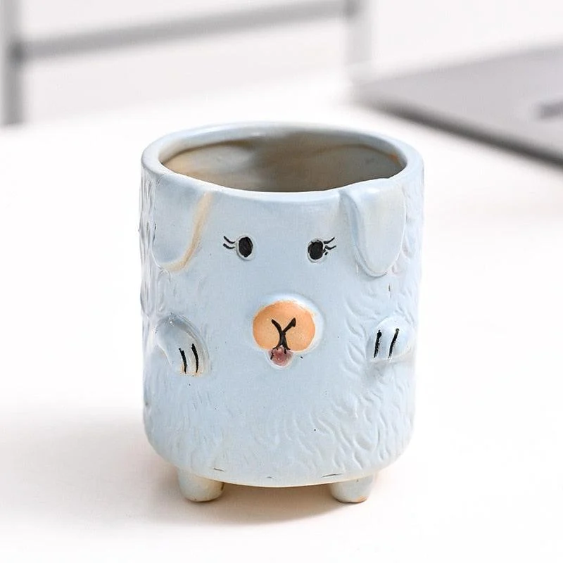 Mini Ceramic Cartoon Planter -