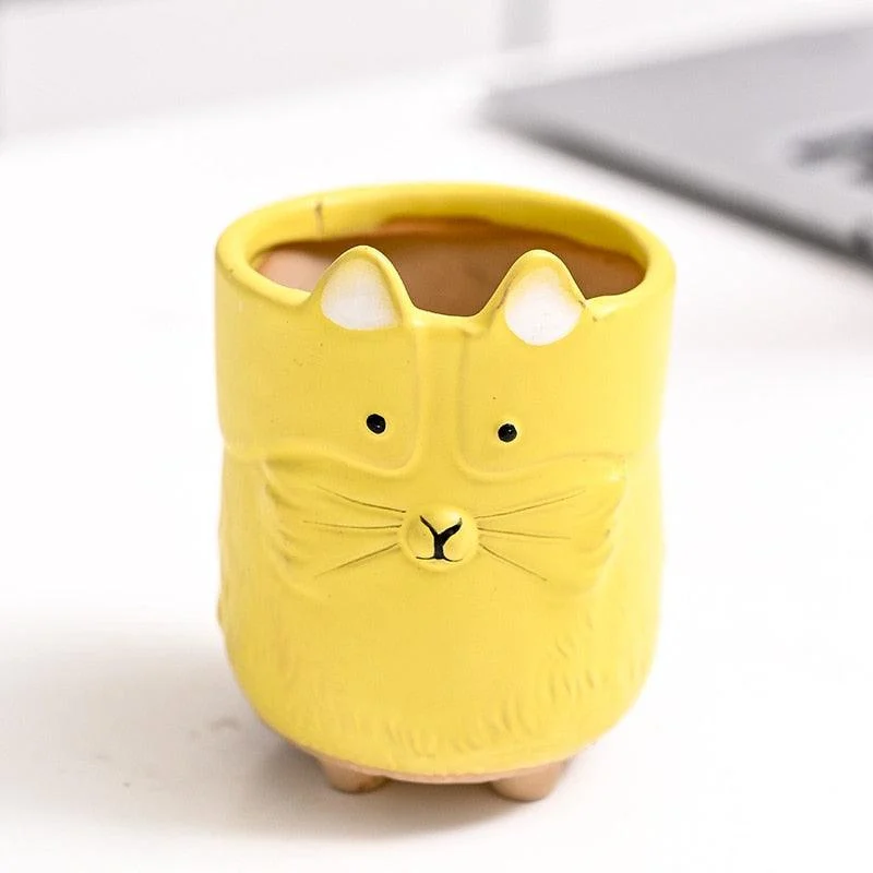 Mini Ceramic Cartoon Planter -