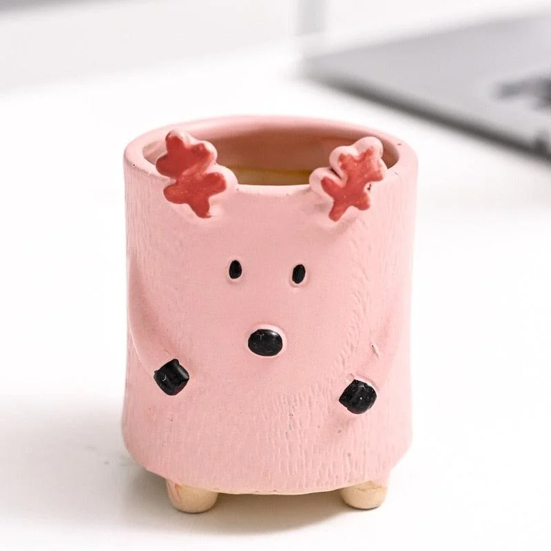 Mini Ceramic Cartoon Planter -