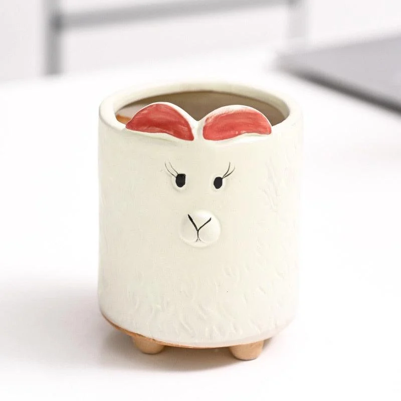 Mini Ceramic Cartoon Planter -